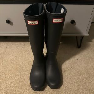 Hunter slate grey rainboots